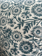 Load image into Gallery viewer, Denim blue Block Print Quilt - King Size