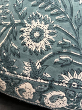 Load image into Gallery viewer, Denim blue Block Print Quilt - King Size