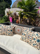 Load image into Gallery viewer, Jaipur mini flower cushion