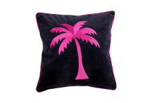 Load image into Gallery viewer, Velvet palm tree cushion