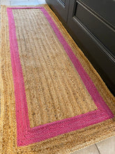 Load image into Gallery viewer, Jute Runner with pin border