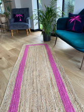 Load image into Gallery viewer, Pink Jute Runner