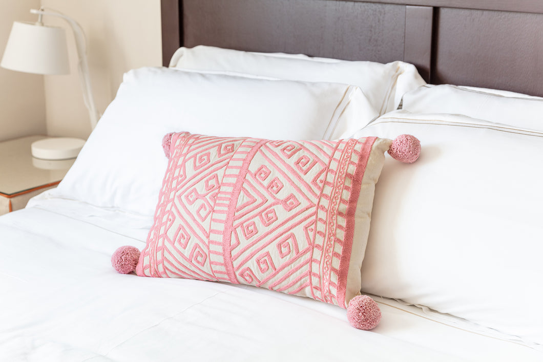 Jaipur mini pink cushion